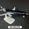 Modello di aereo Scala 1.250 Replica dell'aviazione in metallo 20 cm Zealand B777 Modello di aereo Aeroplano in miniatura Regalo di Natale Giocattoli per bambini per ragazzi 231026