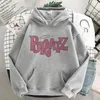 Kvinnors luvtröjor tröjor bratz brev tryckt plus storlek huva tröja män kvinnor hoodie hip hop song make streetwear unisex bekväma klädtoppar 231026