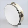 Other Desk Accessories Wholesale Drum Tambourine Bell Hand Held Birch Metal Jingles Kids School Musical Toy Ktv Party Percussion Offic Dhrm0
