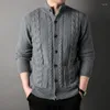 Männer Pullover High-End-Retro Jacquard Verdickte Strickjacke Für Herbst/winter 2023 Mode Tasche Casual Lose Pullover mantel