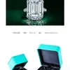 Boîtes à bijoux Creative bleu PU cuir diamant bague boîte proposition pendentif boîte collier boîte cadeau boîte marque bijoux emballage boîte 231025