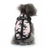 Vêtements Outfit Gilet Hiver Chat Manteau Costume Polyester Up Camouflage Météo Petit Costume Pet Chaud Chiens Grand Accessoire Laisse Portable Camo