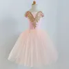 Stage Wear Balletto Tutu Gonna Ragazze Professionale Romantico Danza Moderna Lungo Lago dei Cigni Ballerina Vestito Costumi Bambino