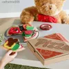 Kitchens Play Food Felt Pizza Food Matching Game Set Mini Food Set For Kids Kitchen Pretend Play Pizza Sensory Toys For Toddlers Ages 1+L231026