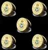 5st. Utmaning Badge Craft Luxemburg Royal Air Force Soldier Pensionerade 1oz Gold Plated Military Commemorative Coin5879156