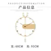 Wall Clocks Living Room Clock Pieces Hand Art Deco Unique Gold Home Round Bedroom Kitchen Office Design Saat Decor