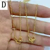 Naszyjniki wiszące 20pc popularny prosty naszyjnik bijoux łańcuch dla kobiet biżuteria DIY tworzenie wysokiej jakości miedzianych akcesoriów złotych choker Q231026