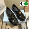 Tasarımcı Ayakkabı Kadın Loafers Orijinal Süet Monolit Fırçalı Deri Loafer Platform Ayakkabı Çikolata Parlak Deri Kara Bulutbust Kadın Erkekler Günlük Spor Sabahları