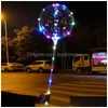 Balon LED Şeffaf Aydınlatma Bobo Ball Balonlar 70cm Pole String Xmas Parti Dekorasyonları CCA11728-A 60 PCS DOLDUR TESLİM TOYS G DHCNX