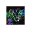 Balon Luminous LED Transparent kolorowe migające balony z 70 cm Dekoracje imprezy wakacyjne CCA8166 DROP DHQZP