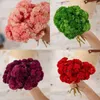 Fleurs décoratives hortensia fausse fleur en plastique multicolore artificielle maison jardin fête décoration Bouquet de mariage