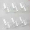 20 x 180ml Empty Clear PET Jars Aluminum Lids 6oz Transparent Plastic Cosmetic Contaier with sealgood Ksgug