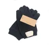 Gants en cuir mat mitaines de fourrure PU cinq doigts 4 couleurs avec étiquette mâle daim gants à doigts fendus en gros