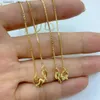 Ожерелья с подвесками 20 шт. Популярное простое ожерелье Bijoux Chain для женщин DIY Изготовление ювелирных изделий Высокое качество Медное покрытие Золотое колье Аксессуары Q231026