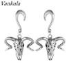 Vankula New Arrival Ear Dangle Hooks 316L Stainless Steel Ear Gauges Expander Body Jewelry Cool Style Plugs Piercing 2PCS337x