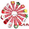 Décorations de Noël Eatingbitingr 10pcs épingle à cheveux arbre de Noël cerf bébé pince à cheveux chapeaux enfants cadeau livraison directe maison jardin festi dhagl