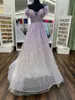 Ombre prom klänning 2k24 Sherri 55880 Fjäderlock ärmar monterade korsett Lady Pageant Winter Formell Evening Cocktail Party Hoco Gala Gown Green Purple Pink golvlängd