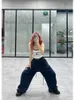 Women's Pants HOUZHOU Y2K Kpop Baggy Jogging Sweatpants Women Harajuku Hippie Oversize Sports Tracksuit Korean Style Wide Leg Trousers