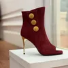 2024 Designer New Shoes Sexy Bright Metal Leather Luxury High Heels Lacquer Leather Fine High Heels Fish Mouth Mesh Red Dress Shoes