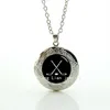 Tidsbegränsade krage maxi halsband collier locket hockeyice hockey hänge sport fans bröllop smycken t424 halsband272u