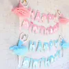 Party Decoration Girl Banner Birthday Flower Garlands Bunting Happy Banners Dra flaggan