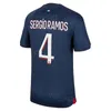 Heren Kinderen Voetbal 9 Goncalo Ramos Jerseys Club Milan Skriniar Fabian Ruiz Bradley Barcola Achraf Hakimi Kylian Mbappe Gianluigi Donnarumma Voetbalshirt Kits BaLi