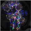 Balão LED Balões com Vara Brilho Luminoso Látex Bobo Crianças Brinquedo Festival Festa de Aniversário Suprimentos Decorações Drop Delivery Brinquedos Presente Dh9Bu