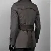 Men's Trench Coats Crazy Promotion ! Designer Slim Sexy Coat Men Overcoat Long Sleeve Mens Clothing Business Outerwear Casaco Masculino