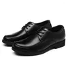 Dress Shoes Black Men Formal Autumn Winter Brand Leather Classic Business Gentleman