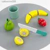 Cozinhas Play Food Brinquedo Smoothie Maker de madeira - Inclui copo liquidificador de madeira Frutas e faca Misturador de brinquedo de madeira Food Play Kitchen 13 peças AcessóriosL231026