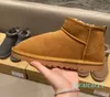 Clássico curto mini mulher neve manter quente bota homem das mulheres de pelúcia casual aquece botas de pele carneiro camurça sapatos castanha transbordo livre