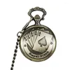 Pocket Watches Luxury Horse Mechanical Clock Vintage Man Watch With Fob Chain Steampunk Skeleton för män Kinesiska fabrikshängen