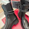 Femmes Rene Caovilla Bottes en cuir véritable cristal serpent enveloppé fond plat décontracté Martin taille de botte 35-41 chaussures de créateur bout rond tissu élastique bottes de mode