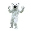 Professional High Quality Polar bear bear Mascot Costumes Christmas Fancy Party Dress Cartoon Character Outfit Suit Adults Size Carnival Easter Advertising