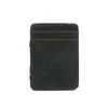 Carteiras Moda ID Card Case Titular Capa de Couro PU com Ribborn Magic Wallet Money Clips Cash Clip Mini Coin Purse