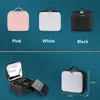 Cosmetic Bags Cases Lighted Cosmetic Case with Mirror LED Portable Cosmetic Bag Large-capacity Makeup Storage Box 231026