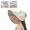 Wide Brim Hats Casual Sun Visor Hat Adjustable Sport Empty Top Gift For Friend Birthday