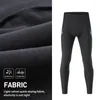 Pantalon de course réfléchissant pour hommes, cyclisme d'hiver, coussin Long, vtt, Sports de plein air, taille asiatique