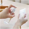 Flessen Verpakken Groothandel Diy Lege Transparante Plastic Spuitfles Verstuiver Pompen Voor Essentiële Oliën Reizen Per Bk Draagbare Make-up T Dh7W9