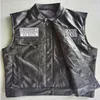 2018 Regalo di Natale Mayans MC Moto Punk Locomotiva PU Gilet nero in pelle239C