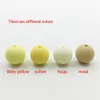 12mm Silicone Beads Silicone bead 100pcs lot Food Grade Teething Nursing Chewing Round beads Loose Silicone Beads287j