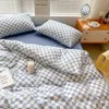 Sängkläder sätter söta lakan Set Luxury Däcke Cover 220x240 Family Linen Bedclothes Comporter Set 231026
