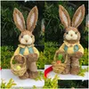 Andra festliga festförsörjningar 2023 år påskdekorationer söta St Rabbits Bunny Home Garden Ornament P O Props Crafts Drop Delivery Dhmyn