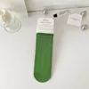 Vrouwen Sokken Groene Serie Mode Gestreept Lang Zacht Katoen Ademend Middenbuis Sok Harajuku Sokken Sox Calcetines Mujer