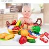 Kitchens Play Food Children Play House Toy Cut Fruit Plastic Vegetables Kitchen Baby Classic Kids Toys Pretend Playset Educational ToysL231026