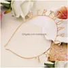 Other Event Party Supplies Happy Birthday Hat Hair Hoop Decoration Kids Girls Headwear Childrens Headband Yq01945 Drop Delivery Home G Dhpcs