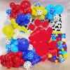 Juldekorationer 12880st Dog Paw Print Balloon Garland Pink Blue Bone Foil Balloons pojkar flickor födelsedagsfest dekoration baby dusch 231026