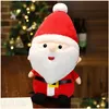 Fyllda plyschdjur plyschleksaker Santa Claus älg snögubbe docka julkudde barns droppe leverans leksaksgåvor fyllda djur pl dhqtn