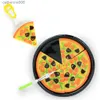 Kitchens Play Food Simulation Kids Pizza Cutting Toy Food Plastic Pizza Cooking Gift Boy Girl Kitchen Toy House Pretend Toy Play Kitchen Game ToyL231026