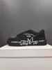 남자 여자 디자이너의 정식 신발 세련된 페인트 편지 정품 가죽 울 플랫 신발 거리 공원 겨울 캐주얼 스포츠 라이트 슈즈 35-46